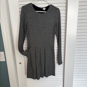 Gray Long Sleeve Dress